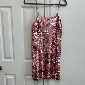Pink Sequin Dress